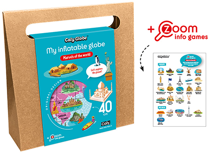 Caly Globe™ - Merveilles du monde - 40cm