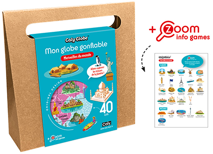 Caly Globe™ - Merveilles du monde - 40cm Caly Globe™ - Merveilles du monde - 40cm