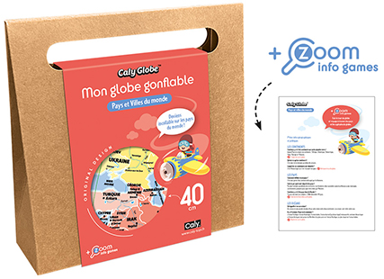 Caly Globe™ - Pays et villes du monde - 40cm Caly Globe™ - Pays et villes du monde - 40cm