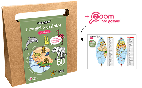 Caly Globe™ - Les animaux - 50cm