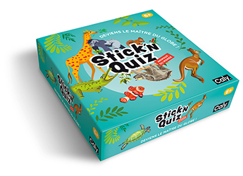 Caly Game™ - Stick'n Quiz - Animaux du monde Caly Game™ - Stick'n Quiz - Animaux du monde
