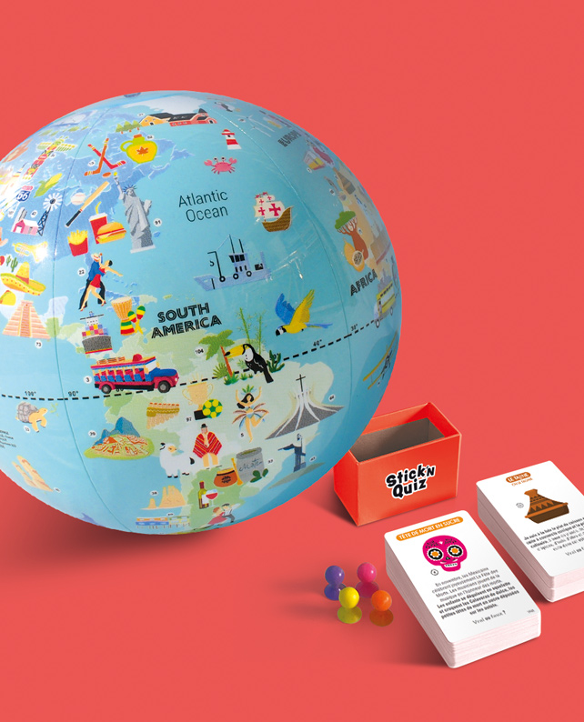 Caly Game™ - Stick'n Quiz - Road Trip